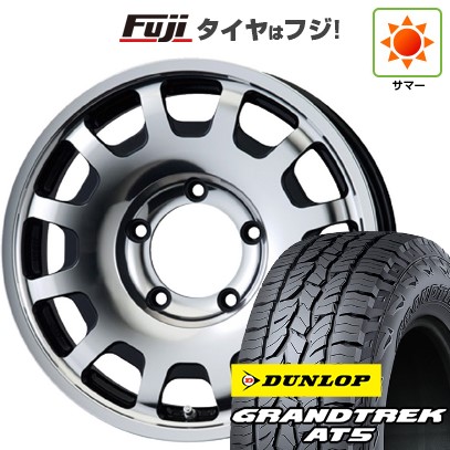 【新品】ジムニー 夏タイヤ ホイール4本セット 175/80R16 ダンロップ グラントレック AT5 ENKEI エンケイ all オールフォー 5.5J 16インチ(送料無料)|フジ スペシャルセレクション