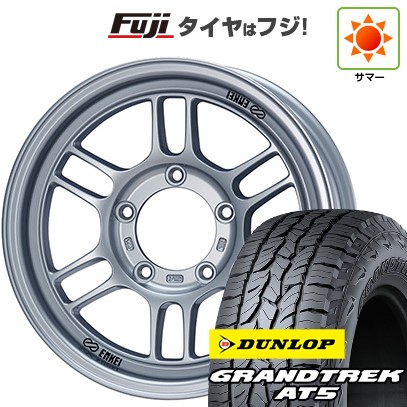 【新品】ジムニー 夏タイヤ ホイール4本セット 175/80R16 ダンロップ グラントレック AT5 ENKEI エンケイ ALLROAD RPT1 5.5J 16インチ(送料無料)｜フジ スペシャルセレクション