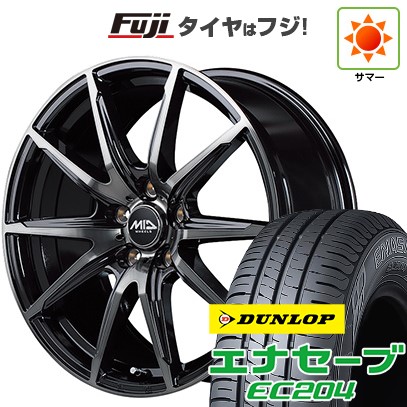 【新品国産車用5穴114.3】 夏タイヤ ホイール4本セット 205/60R16 ダンロップ エナセーブ EC204 MID WHEELS DR-02 6.5J 16インチ(送料無料)