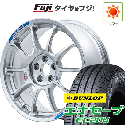 【新品国産車用5穴100】 夏タイヤ ホイール4本セット 215/45R17 ダンロップ エナセーブ EC204 RAYS レイズ ボルクレーシング ZE40 クラブレーサー 7.5J 17インチ(送料無料)｜フジ スペシャルセレクション