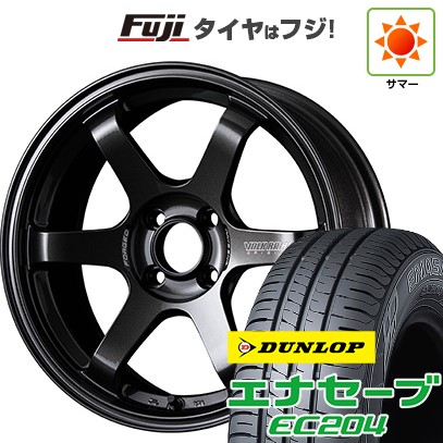【新品 軽自動車】 夏タイヤ ホイール4本セット 165/50R16 ダンロップ エナセーブ EC204 RAYS レイズ ボルクレーシング TE37 ソニック 5.5J 16インチ(送料無料)
