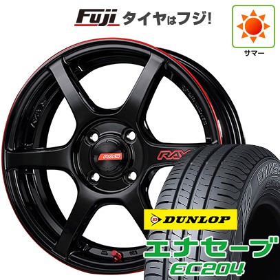 【新品 軽自動車】 夏タイヤ ホイール4本セット 165/50R16 ダンロップ エナセーブ EC204 RAYS レイズ グラムライツ 57C6 TIME ATTACK EDITION 5.5J 16インチ(送料無料) 94,710円