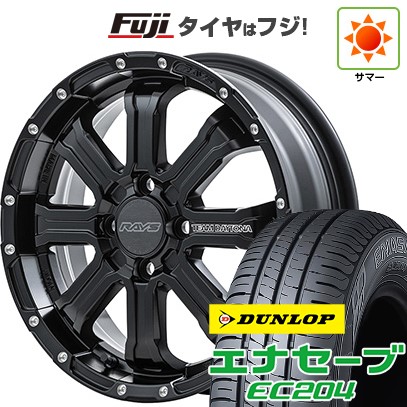 【新品 軽自動車】タフト ソリオ 夏タイヤ ホイール4本セット 165/65R15 ダンロップ エナセーブ EC204 RAYS レイズ デイトナ FDX-K 5J 15インチ(送料無料) 87,890円