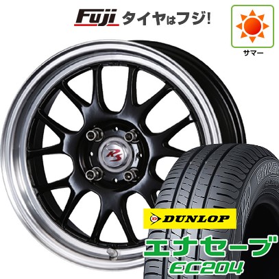 【新品国産車用4穴100】 夏タイヤ ホイール4本セット 175/65R15 ダンロップ エナセーブ EC204 クリムソン RS ST AIRモノブロック 5.5J 15インチ(送料無料)