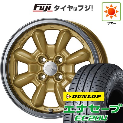 【新品国産車用4穴100】 夏タイヤ ホイール4本セット 185/60R15 ダンロップ エナセーブ EC204 ENKEI エンケイ all オールエイティーン コンペ 6J 15インチ(送料無料)|フジ スペシャルセレクション