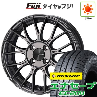 【新品国産車用4穴100】 夏タイヤ ホイール4本セット 185/60R16 ダンロップ エナセーブ EC204 ENKEI エンケイ PerformanceLine PFM1 5.5J 16インチ(送料無料)