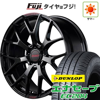 【新品国産車用5穴100】 夏タイヤ ホイール4本セット 215/45R17 ダンロップ エナセーブ EC204 RAYS レイズ ホムラ 2X7FT SPEC-M 7J 17インチ(送料無料)｜フジ スペシャルセレクション