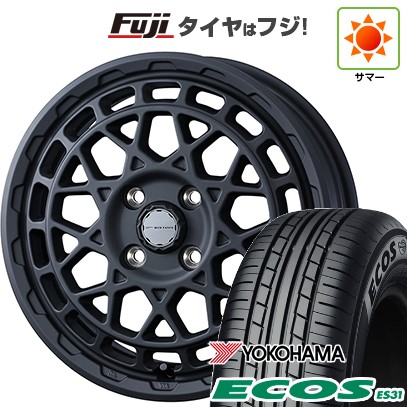 日本製【新品 軽自動車】エブリイワゴン 夏タイヤ ホイール4本セット 165/50R15 ヨコハマ エコス ES31 WEDS ウェッズアドベンチャー マッドヴァンス X タイプM 4.5J 15インチ(送料無料)｜フジ スペシャルセレクション