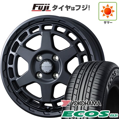 日本製【新品 軽自動車】 夏タイヤ ホイール4本セット 165/55R14 ヨコハマ エコス ES31 WEDS ウェッズアドベンチャー マッドヴァンス X タイプS 4.5J 14インチ(送料無料)