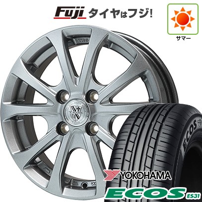 日本製【新品 軽自動車】エブリイワゴン 夏タイヤ ホイール4本セット 165/50R15 ヨコハマ エコス ES31 ビッグウエイ TRG-バーンII 4.5J 15インチ(送料無料)