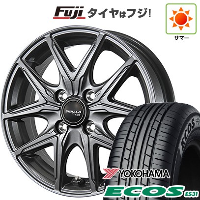 日本製【新品 軽自動車】エブリイワゴン 夏タイヤ ホイール4本セット 165/50R15 ヨコハマ エコス ES31 トピー シビラ NEXT F05 4.5J 15インチ(送料無料)