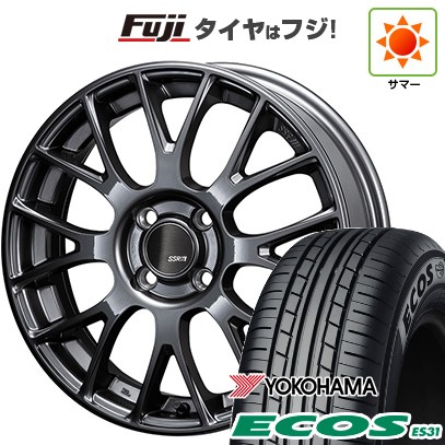 日本製【新品 軽自動車】エブリイワゴン 夏タイヤ ホイール4本セット 165/50R15 ヨコハマ エコス ES31 SSR GT GTV04 5J 15インチ(送料無料)
