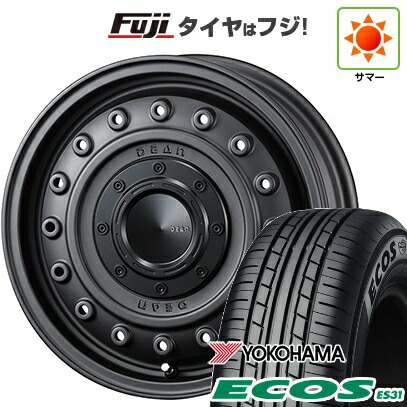 日本製【新品 軽自動車】N-BOX タント スペーシア 夏タイヤ ホイール4本セット 165/55R15 ヨコハマ エコス ES31 クリムソン ディーン コロラド 4.5J 15インチ(送料無料)