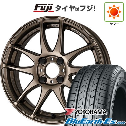 【新品国産車用5穴114.3】 夏タイヤ ホイール4本セット 225/60R17 ヨコハマ ブルーアース ES32 WORK ワーク エモーション CR kiwami 7J 17インチ(送料無料)