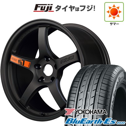 【新品国産車用4穴100】 夏タイヤ ホイール4本セット 205/40R17 ヨコハマ ブルーアース ES32 RAYS レイズ グラムライツ 57CR SPEC-D 7J 17インチ(送料無料)|フジ スペシャルセレクション