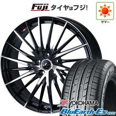【新品国産車用5穴114.3】 夏タイヤ ホイール4本セット 225/55R18 ヨコハマ ブルーアース ES32 WEDS ウェッズ レオニス FR 8J 18インチ(送料無料)