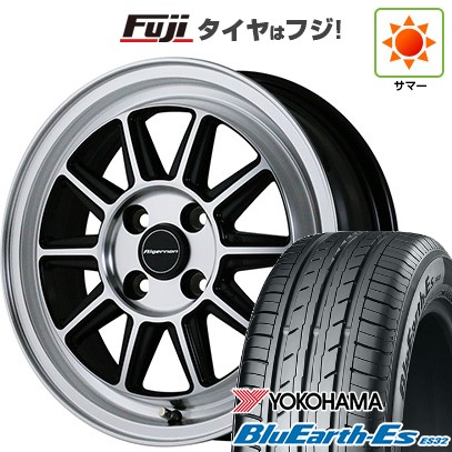 【新品 軽自動車】N-BOX タント スペーシア 夏タイヤ ホイール4本セット 165/55R15 ヨコハマ ブルーアース ES32 アルジェノン フェニーチェ RX-4 5J 15インチ(送料無料)|フジ スペシャルセレクション