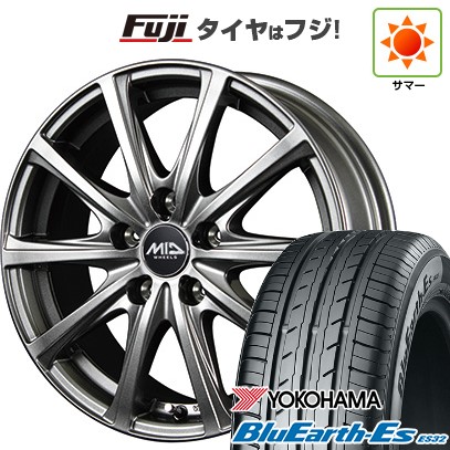 【新品国産車用5穴114.3】 夏タイヤ ホイール4本セット 205/65R15 ヨコハマ ブルーアース ES32 MID WHEELS V25 メタリックグレー 6J 15インチ(送料無料) 52,740円