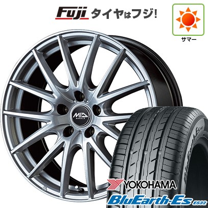 【新品国産車用5穴114.3】 夏タイヤ ホイール4本セット 205/65R15 ヨコハマ ブルーアース ES32 MID WHEELS SQ27 6J 15インチ(送料無料)