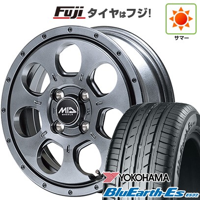 【新品 軽自動車】タフト ソリオ 夏タイヤ ホイール4本セット 165/65R15 ヨコハマ ブルーアース ES32 MID WHEELS マッドエージェント 4.5J 15インチ(送料無料)｜フジ スペシャルセレクション