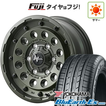 【新品国産車用5穴114.3】 夏タイヤ ホイール4本セット 215/65R16 ヨコハマ ブルーアース ES32 MID WHEELS NITRO POWER H12 ショットガン タクティカルエディション 7J 16インチ(送料無料)