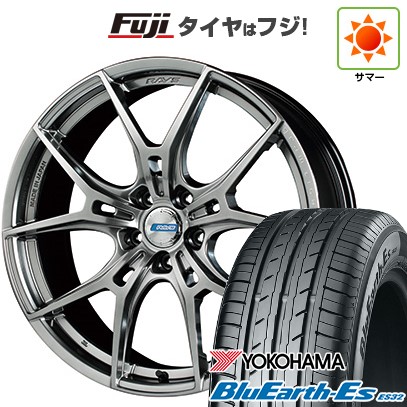 【新品国産車用5穴100】 夏タイヤ ホイール4本セット 225/55R18 ヨコハマ ブルーアース ES32 RAYS レイズ グラムライツ 57FXZ LIMITED EDITION 7.5J 18インチ(送料無料)