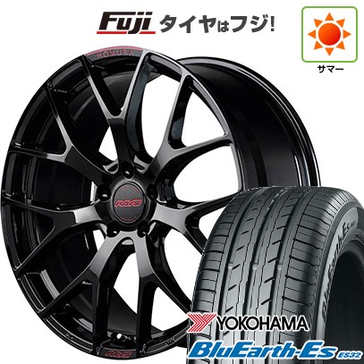 【新品国産車用5穴114.3】 夏タイヤ ホイール4本セット 215/40R18 ヨコハマ ブルーアース ES32 RAYS レイズ ホムラ 2X7FT SPEC-M 7.5J 18インチ(送料無料)|フジ スペシャルセレクション