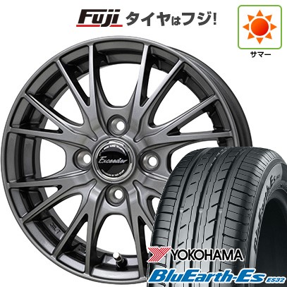 【新品 軽自動車】N-BOX タント スペーシア 夏タイヤ ホイール4本セット 155/65R14 ヨコハマ ブルーアース ES32 ホットスタッフ エクシーダー E05II 4.5J 14インチ(送料無料)