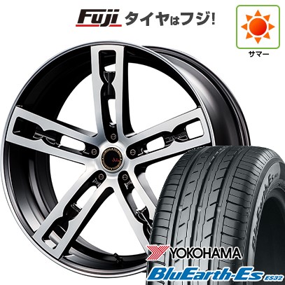 【新品国産車用5穴114.3】 夏タイヤ ホイール4本セット 215/40R18 ヨコハマ ブルーアース ES32 エムズスピード ジュリア 555モノブロック 7J 18インチ(送料無料)｜フジ スペシャルセレクション