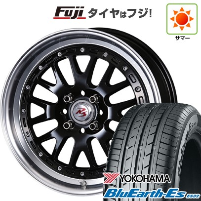 【新品国産車用4穴100】 夏タイヤ ホイール4本セット 195/55R16 ヨコハマ ブルーアース ES32 クリムソン RS WP MAXIモノブロック 6J 16インチ(送料無料)|フジ スペシャルセレクション