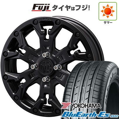 【新品 軽自動車】N-BOX タント スペーシア 夏タイヤ ホイール4本セット 165/55R15 ヨコハマ ブルーアース ES32 クリムソン マーテルギア(MG) ゴーレム Jr 4.5J 15インチ(送料無料) 65,175円