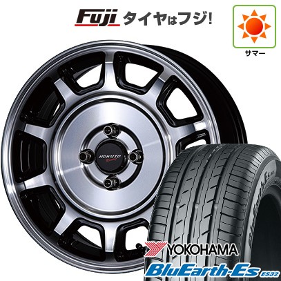 【新品 軽自動車】N-BOX タント スペーシア 夏タイヤ ホイール4本セット 165/55R15 ヨコハマ ブルーアース ES32 クリムソン ホクトレーシング 零式S 5J 15インチ(送料無料)