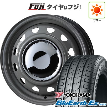 【新品 軽自動車】ハスラー 夏タイヤ ホイール4本セット 165/65R14 ヨコハマ ブルーアース ES32 WEDS ウェッズ スチールホイル ネオキャロ 4.5J 14インチ(送料無料)