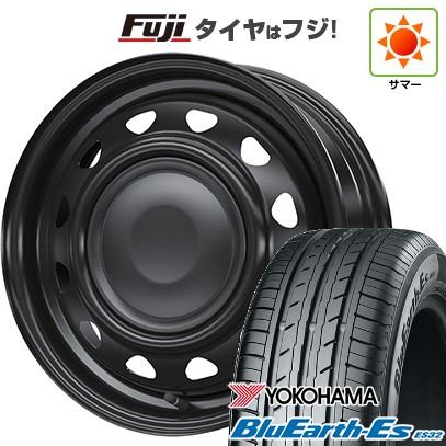 【新品 軽自動車】ハスラー 夏タイヤ ホイール4本セット 165/65R14 ヨコハマ ブルーアース ES32 WEDS ウェッズ スチールホイル ネオキャロ 4.5J 14インチ(送料無料)｜フジ スペシャルセレクション