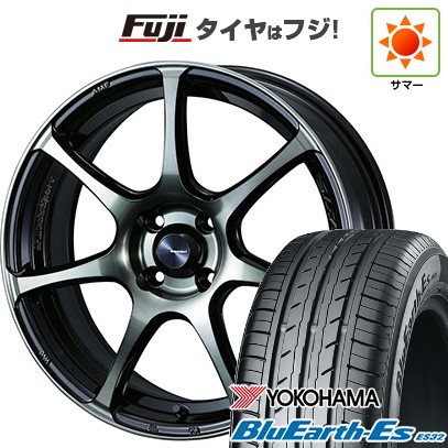 【新品 軽自動車】N-BOX タント スペーシア 夏タイヤ ホイール4本セット 165/55R15 ヨコハマ ブルーアース ES32 WEDS ウェッズスポーツ SA-75R 5J 15インチ(送料無料)｜フジ スペシャルセレクション