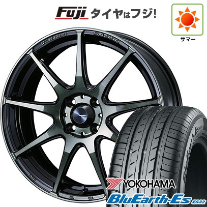 【新品国産車用4穴100】 夏タイヤ ホイール4本セット 195/55R16 ヨコハマ ブルーアース ES32 WEDS ウェッズスポーツ SA-99R 6.5J 16インチ(送料無料)