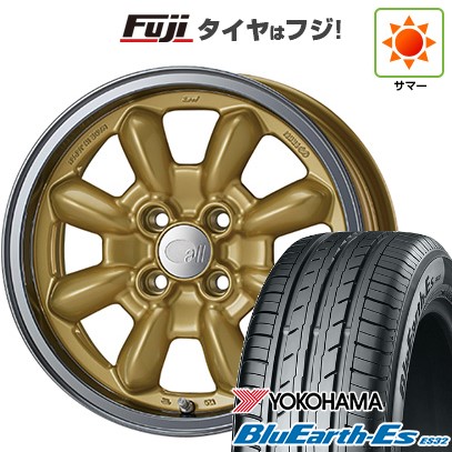 【新品国産車用4穴100】 夏タイヤ ホイール4本セット 175/65R15 ヨコハマ ブルーアース ES32 ENKEI エンケイ all オールエイティーン コンペ 6J 15インチ(送料無料)