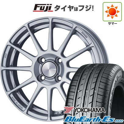 【新品国産車用5穴114.3】 夏タイヤ ホイール4本セット 195/60R16 ヨコハマ ブルーアース ES32 ENKEI エンケイ PerformanceLine PF03 6.5J 16インチ(送料無料)