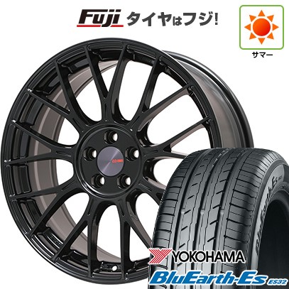 【新品国産車用5穴114.3】 夏タイヤ ホイール4本セット 235/50R18 ヨコハマ ブルーアース ES32 ENKEI エンケイ PerformanceLine PFM1 フジオリジナルカラー 8J 18インチ(送料無料)