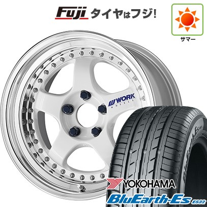 【新品国産車用5穴100】 夏タイヤ ホイール4本セット 215/45R17 ヨコハマ ブルーアース ES32 WORK ワーク マイスター S1 3P 7J 17インチ(送料無料)
