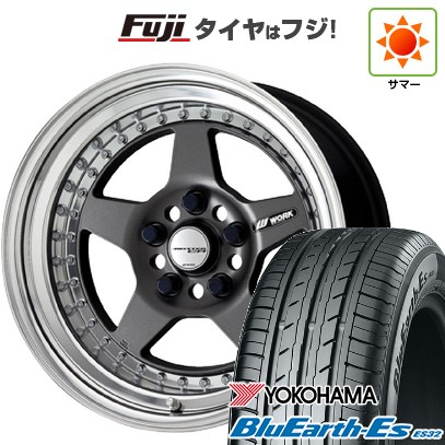 【新品国産車用4穴100】 夏タイヤ ホイール4本セット 185/60R16 ヨコハマ ブルーアース ES32 WORK ワーク マイスター CR01 6.5J 16インチ(送料無料)|フジ スペシャルセレクション