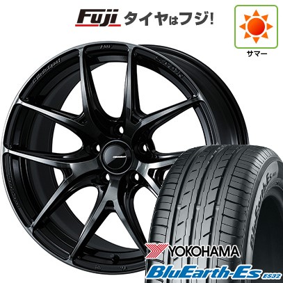 【新品国産車用5穴114.3】 夏タイヤ ホイール4本セット 225/45R18 ヨコハマ ブルーアース ES32 WEDS ウェッズ ウェッズスポーツ SA-01R 8J 18インチ(送料無料)
