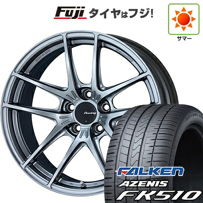 【新品国産車用5穴114.3】 夏タイヤ ホイール4本セット 235/60R18 ファルケン アゼニス FK510 SUV ENKEI エンケイ Racing NVR5 8J 18インチ(送料無料)｜フジ スペシャルセレクション