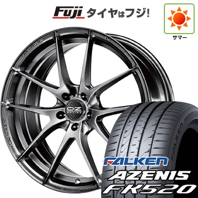 【新品国産車用5穴100】 夏タイヤ ホイール4本セット 225/55R18 ファルケン アゼニス FK520L OZ レッジェーラHLT 8J 18インチ(送料無料)