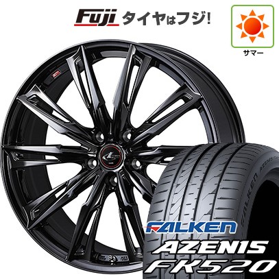 【新品国産車用5穴114.3】 夏タイヤ ホイール4本セット 235/55R18 ファルケン アゼニス FK520L WEDS ウェッズ レオニス GX 7J 18インチ(送料無料)