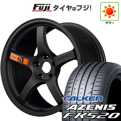 【新品国産車用5穴100】 夏タイヤ ホイール4本セット 225/40R18 ファルケン アゼニス FK520L RAYS レイズ グラムライツ 57CR SPEC-D 7.5J 18インチ(送料無料)