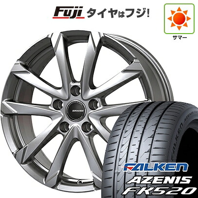 【新品国産車用5穴114.3】 夏タイヤ ホイール4本セット 235/55R18 ファルケン アゼニス FK520L コーセイ クレイシズ GC36F 7J 18インチ(送料無料)|フジ スペシャルセレクション