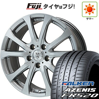 【新品国産車用5穴114.3】 夏タイヤ ホイール4本セット 215/50R18 ファルケン アゼニス FK520L ビッグウエイ TRG-バーンII 7.5J 18インチ(送料無料)