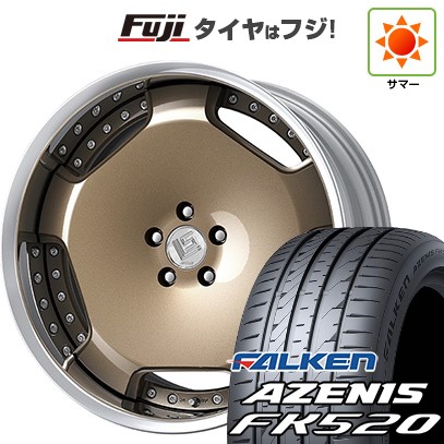 【新品国産車用5穴114.3】 夏タイヤ ホイール4本セット 245/35R21 ファルケン アゼニス FK520L WORK ワーク LS アダマス 8.5J 21インチ(送料無料)