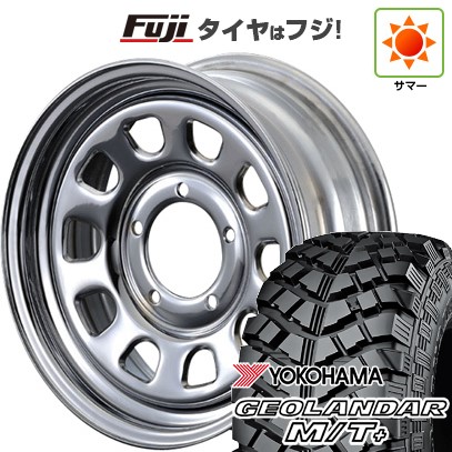 【新品】ジムニー 夏タイヤ ホイール4本セット 195R16C 104/102Q ヨコハマ ジオランダー M/T+ G001J モーターファーム DAYTONA クローム 5.5J 16インチ(送料無料)